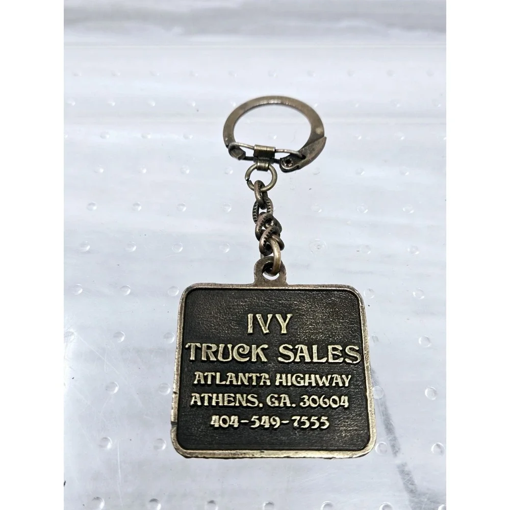 Vintage Dodge Brothers Metal Emblem Keychain Tag Medal‎ Business Car